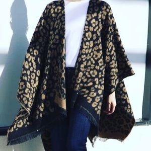 Leopard print shawl/wrap